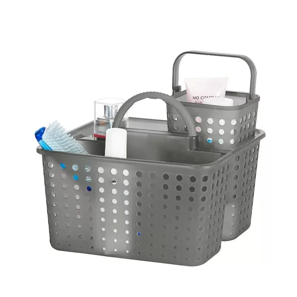 The Big One Plastic Shower Caddy Grey